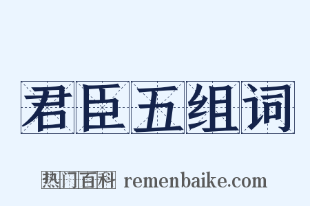 君臣五组词是什么意思的图片